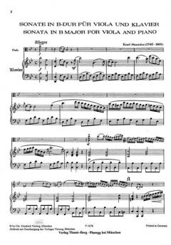 Sonate von Carl Stamitz 