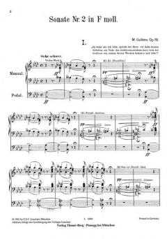 Sonate Nr. 2 von Max Gulbins 
