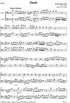 Vier Duette des 18. Jahrhunderts Heft 1 (Joseph Michael Zink) 