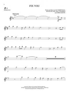 Coldplay for Tenor Sax 