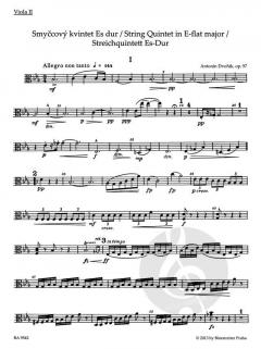 Streichquintett Es-Dur op. 97 von Antonín Dvorák im Alle Noten Shop kaufen (Stimmensatz)