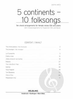 5 Continents - 10 Folksongs 