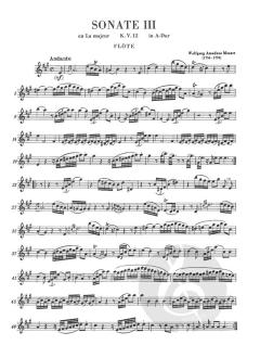 6 Sonaten Vol. 1 von Wolfgang Amadeus Mozart für Flöte und Klavier im Alle Noten Shop kaufen