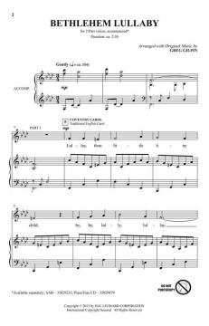 Bethlehem Lullaby von Greg Gilpin (Download) 