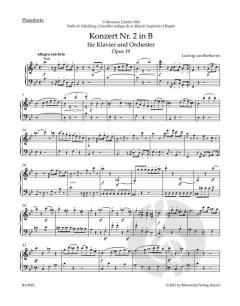 Konzert Nr. 2 B-Dur op. 19 von Ludwig van Beethoven (Download) 
