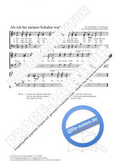Als ich bei meinen Schafen wacht a-Moll von Diethard Hellmann (Download) 