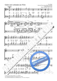 Gehet und verkündet der Welt (Max Reger) 