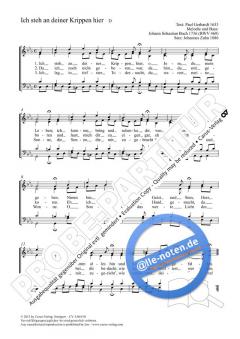 Ich steh an deiner Krippe hier c-Moll von Johann Sebastian Bach (Download) 