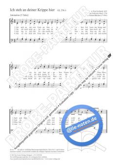 Ich steh an deiner Krippe hier a-Moll von Roland Büchner (Download) 