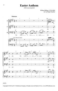 Easter Anthem von William Billings (Download) 