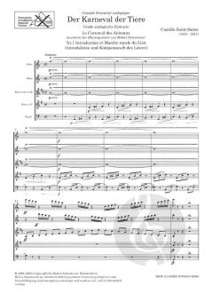 Der Karneval der Tiere (1886) bearbeitet für Bläserquintett (Camille Saint-Saëns) 