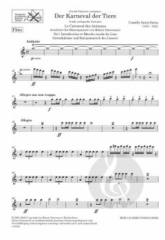 Der Karneval der Tiere (1886) bearbeitet für Bläserquintett (Camille Saint-Saëns) 