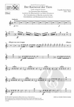 Der Karneval der Tiere (1886) bearbeitet für Bläserquintett (Camille Saint-Saëns) 