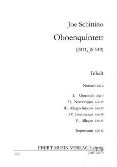 Oboenquintett JS 149 (2011) (Joe Schittino) 