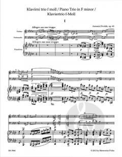 Klaviertrio f-moll op. 65 (Antonín Dvorák) 