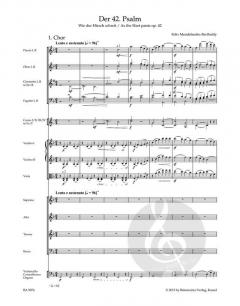 Der 42. Psalm 'Wie der Hirsch schreit' op. 42 von Felix Mendelssohn Bartholdy 