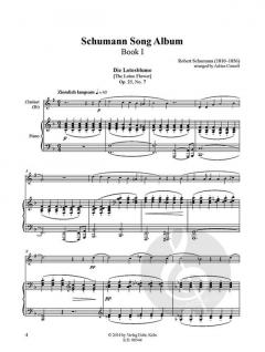 Schumann Song Album I für Klarinette und Klavier 
