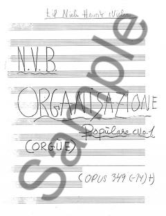 Organisazione Populare Nr. 1 Op. 349 von Niels Viggo Bentzon 