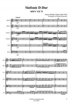 Sinfonie Nr. 75 D-Dur MWV VII 75 von Johann Melchior Molter 