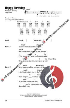 Carly Simon - Guitar Chord Songbook 