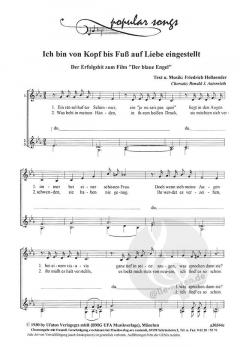 Ich bin von Kopf bis Fuß auf Liebe eingestellt (Friedrich Holländer) 