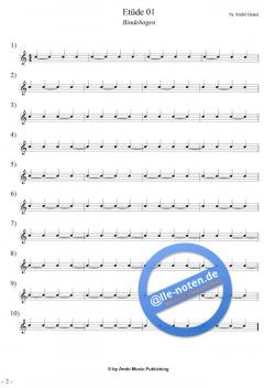 Etüden für Snare-Drum im 4/4-Takt Band 2 von Andre Oettel 