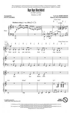 Bye Bye Blackbird von Steve Zegree (Download) 