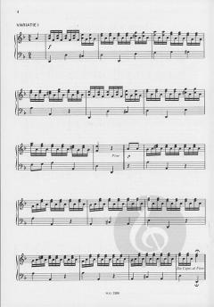 Theme & Variations For Harp von Wolfgang Amadeus Mozart 