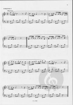 Theme & Variations For Harp von Wolfgang Amadeus Mozart 