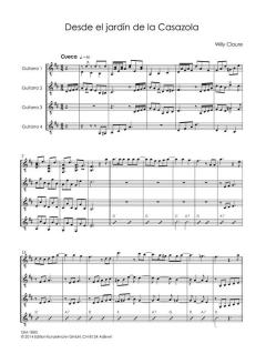 Bolivianische Musik für Gitarrenquartett 