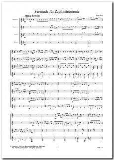 Serenade für Zupfinstrumente von Peter Mai 