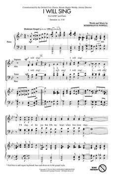 I Will Sing von Rosephanye Powell (Download) 