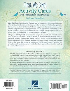 First, We Sing! Activity Cards (Susan Brumfield) 