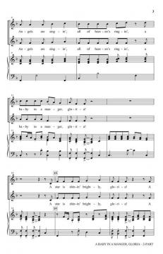 A Baby In Manger, Gloria von Vicki Tucker Courtney (Download) 