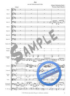 Air aus der Orchestersuite Nr. 3 in D-Dur von Johann Sebastian Bach 
