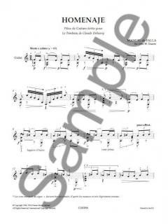 Homenaje Le Tombeau De Claude Debussy von Manuel de Falla 