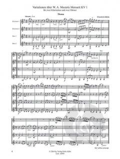 Mozart-Variationen (Menuett KV 1) (Friedrich Milde) 
