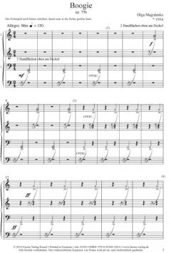 Boogie op. 79b von Olga Magidenko für Klavier zu vier Händen im Alle Noten Shop kaufen (Partitur)