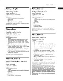 Percussion Assignments For Band And Wind Ensemble Vol. 1 (Russ Girsberger) 