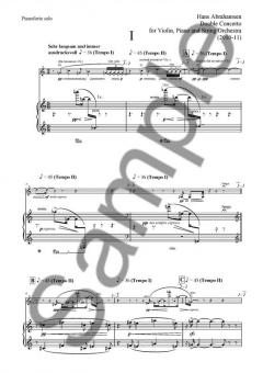Double Concerto for Violin, Piano and String Orchestra von Hans Abrahamsen 