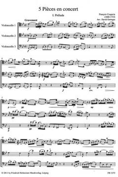 5 Pièces en concert von François Couperin 
