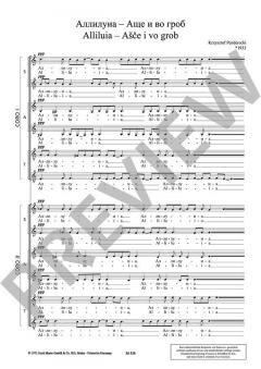 Alliluia - Asce i vo grob von Krzystof Penderecki 