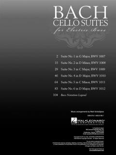 Bach Cello Suites for Electric Bass (J.S. Bach) 
