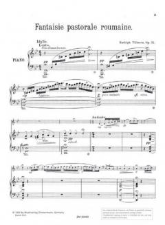 Fantaisie pastorale roumaine op. 34 von Rudolf Tillmetz für Flöte und Klavier im Alle Noten Shop kaufen