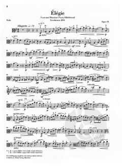 Élégie op. 44 von Alexander Glasunow für Viola und Klavier im Alle Noten Shop kaufen