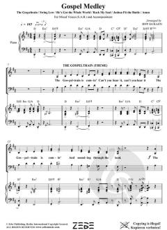 Gospel Medley - Gospeltrain, He's Got the Whole World, Joshua Fit the Battle, Rock My Soul, Amen von Jeff Guillen (Download) 
