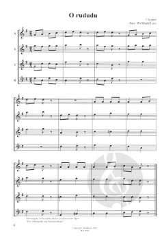 Lieder der Völker, Blockflötenquartette, Heft 15 