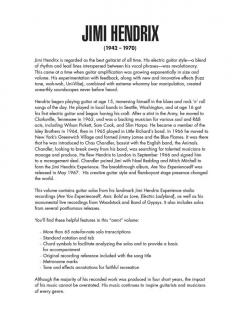 Jimi Hendrix Omnibook von Jimi Hendrix 