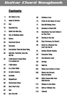 U2 - Guitar Chord Songbook 