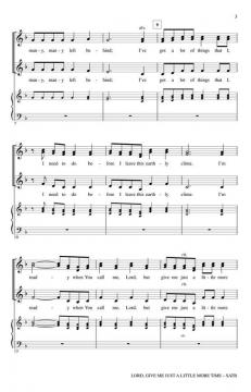 Lord, Give Me Just A Little More Time von Albert E. Brumley (Download) 